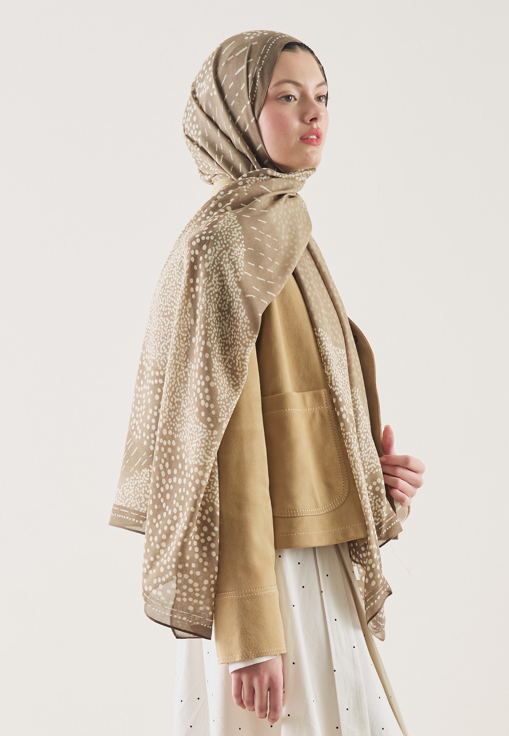 Vizon Dot Elegance Desen Rami Şal