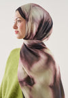Ağaç Kabuğu Floral Batik Desen Rami Şal