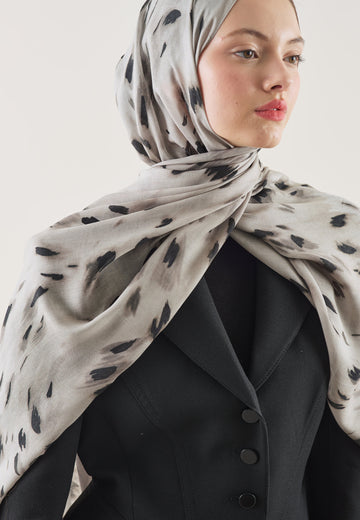 Leopard Desen Rami Şal Taş
