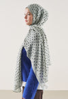 Small Polka Dots Desen Rami Şal Gri