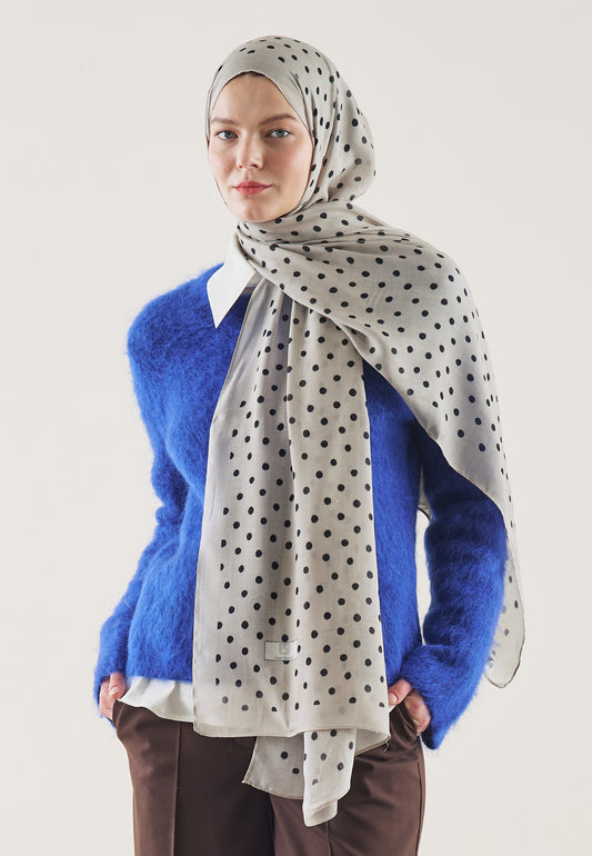 Taş Small Polka Dots Desen Rami Şal