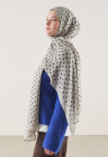 Taş Small Polka Dots Desen Rami Şal