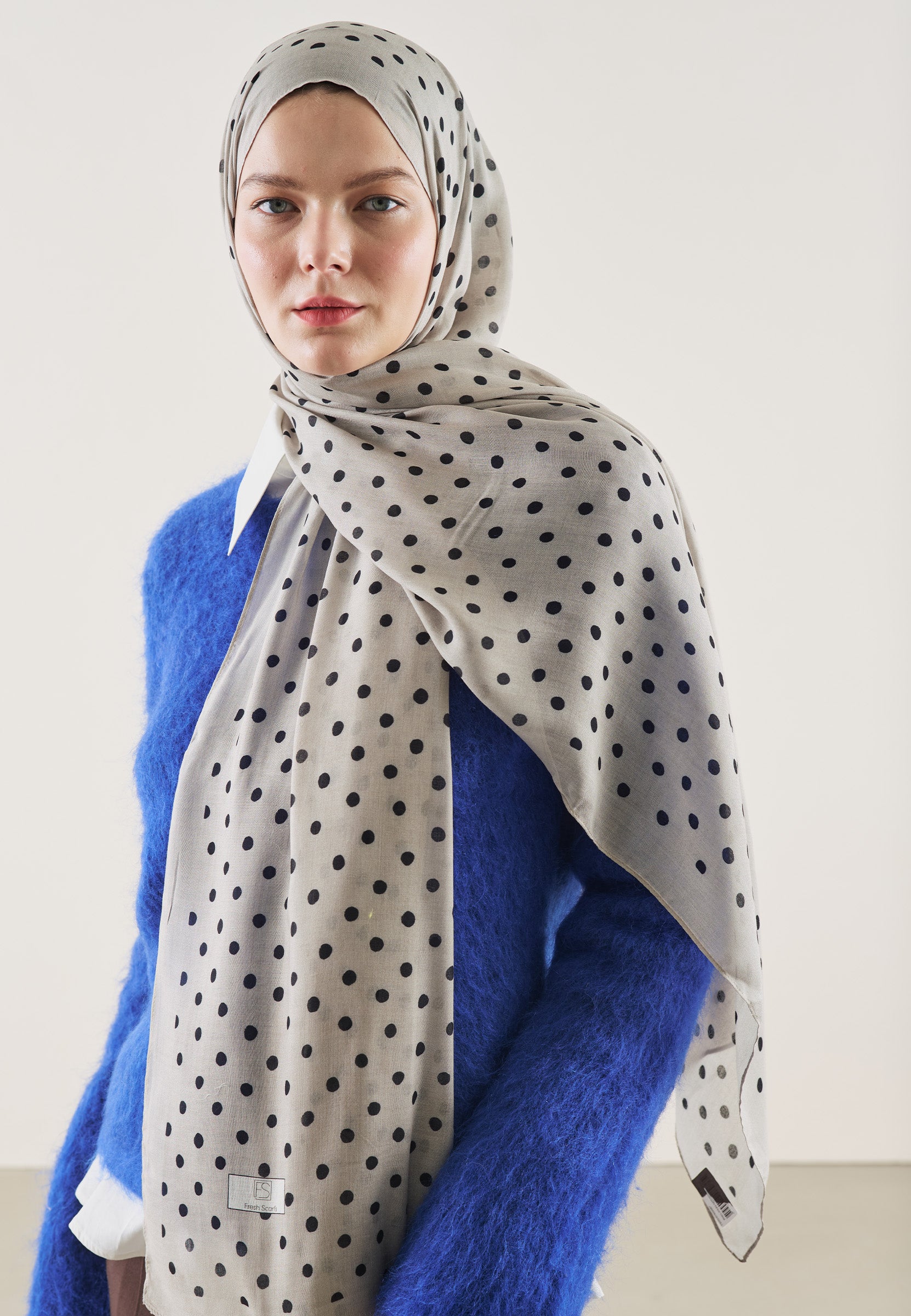 Taş Small Polka Dots Desen Rami Şal