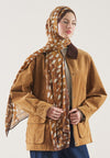Camel Wıld Fawn Desen Rami Şal