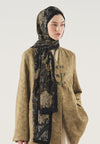 Siyah Floral Legacy Desen Soft Viskon Şal