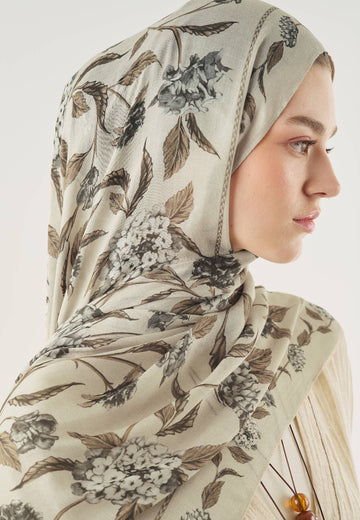 Taş Bloomy Desen Soft Viskon Şal