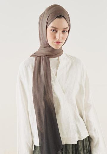 Ceviz Sand Ripples Desen Soft Viskon Şal