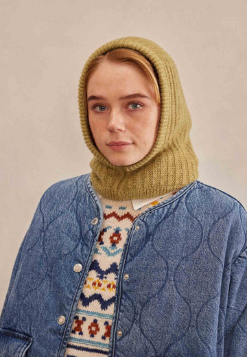 Sarı Yünlü Triko Başlık