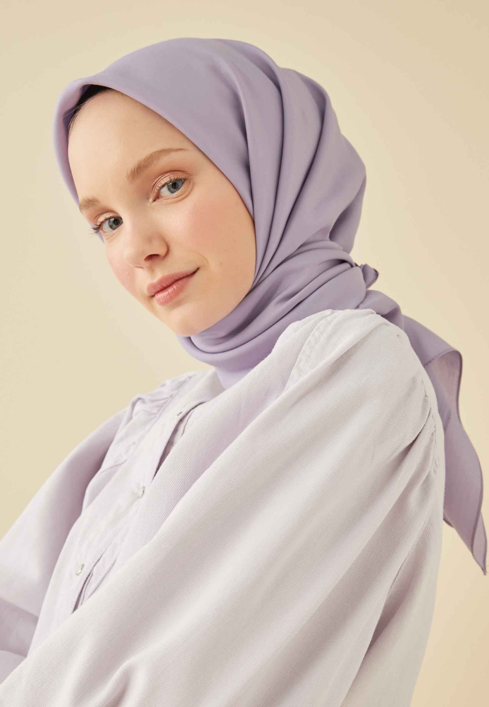 Leylak Pamuk İpek Eşarp