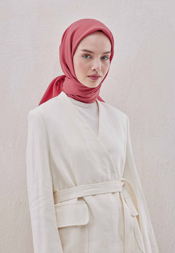 Rose Pamuk İpek Eşarp