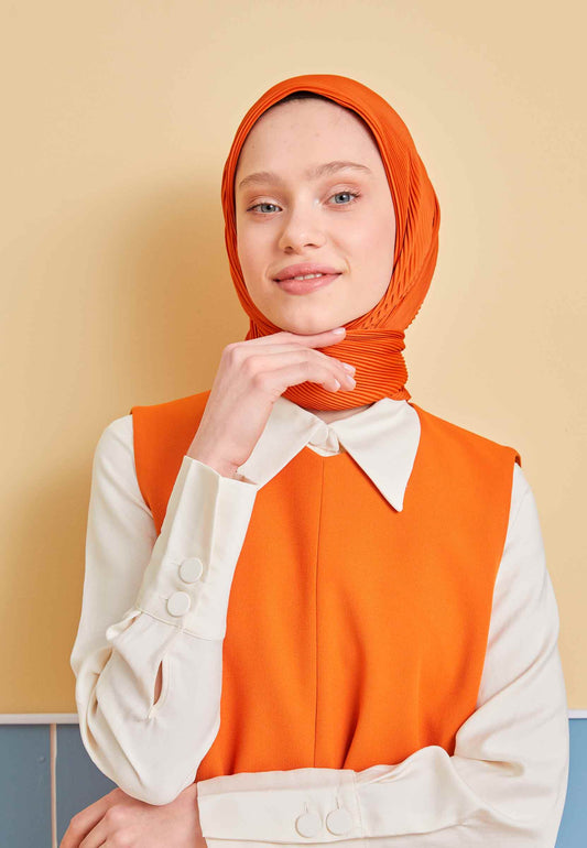 Turuncu Pilise Eşarp