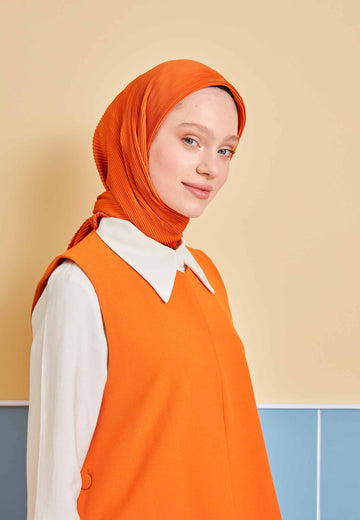Turuncu Pilise Eşarp