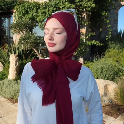 Dubai Premium Şal Bordo