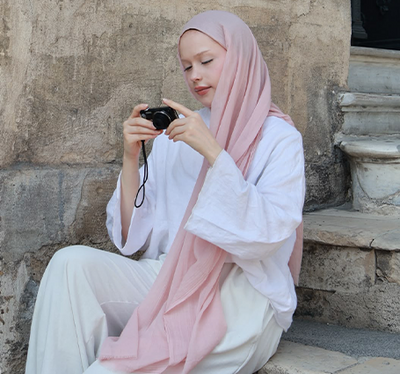 Dubai Premium Şal Soft Pembe