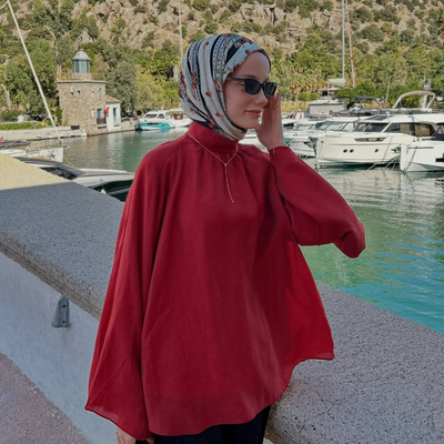 Floral Touch Desen Soft Viskon Şal Siyah