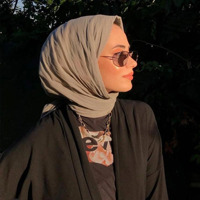 İnce Pamuk Vual Şal Vizon