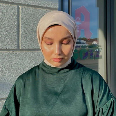 Pamuk İpek Eşarp Bej