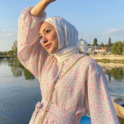 Bambu Şal Beyaz