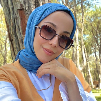 Bambu Şal Saks Mavisi