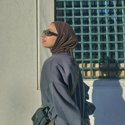 Athletic Hijab Koyu Kahve