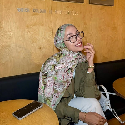 Linda Desen Rami Şal Açık Yeşil