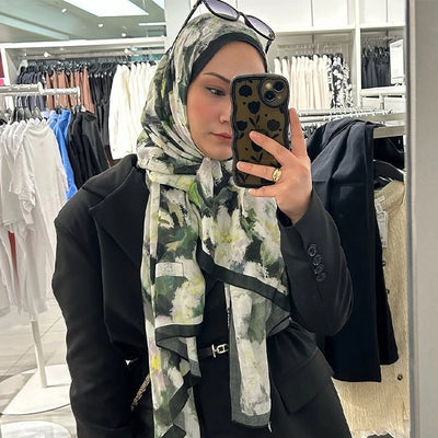Dora Desen Rami Şal Yeşil
