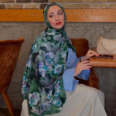 Lavinia Desen Rami Şal Koyu Yeşil