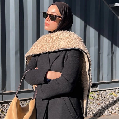 Bambu Penye Şal Siyah