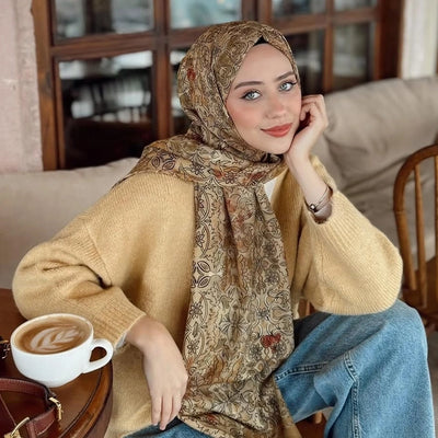 Hesperıa Desen Şal Hardal