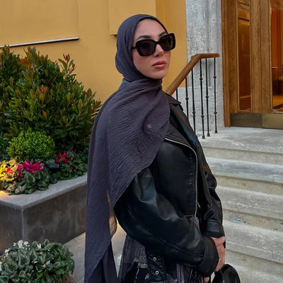 Modal Krinkıl Şal Füme