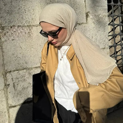Modal Krinkıl Şal Bej