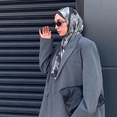 Lizzy Desen Rami Şal İndigo