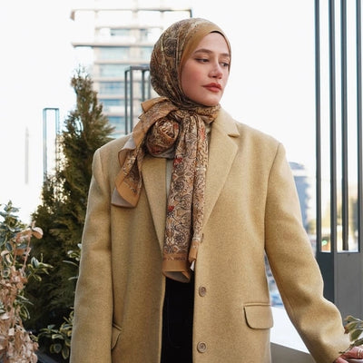 Hesperıa Desen Şal Hardal