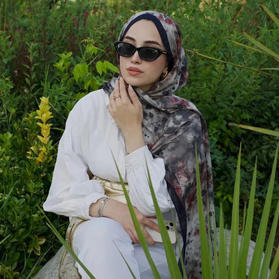 Naomı Desen Rami Şal Siyah