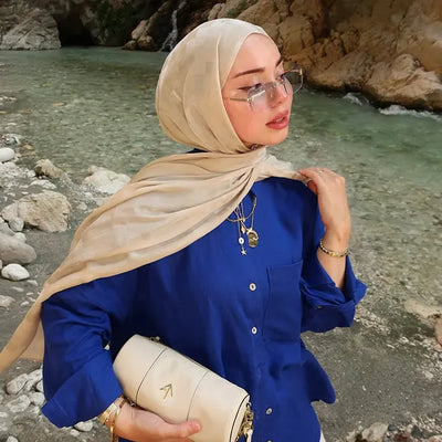 Nori İpeksi Jakar Şal Bej