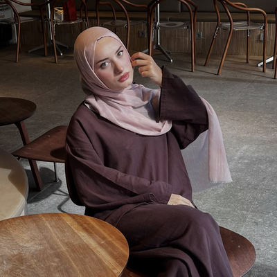 Işıltılı Vual Şal Pudra