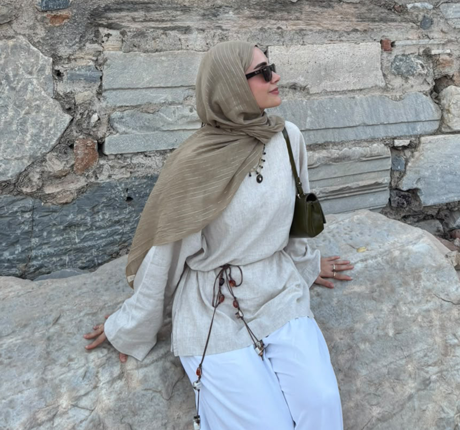 Işıltılı Vual Şal Vizon
