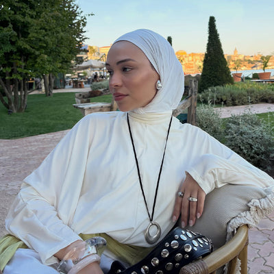 Penye Şal Kırık Beyaz