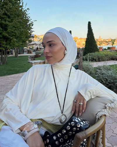 Penye Şal Kırık Beyaz