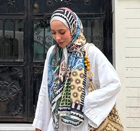 Petra Desen Soft Viskon Şal Mor