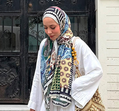 Petra Desen Soft Viskon Şal Mor