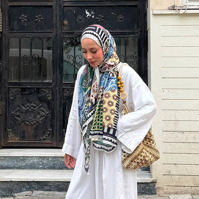 Petra Desen Soft Viskon Şal Mor