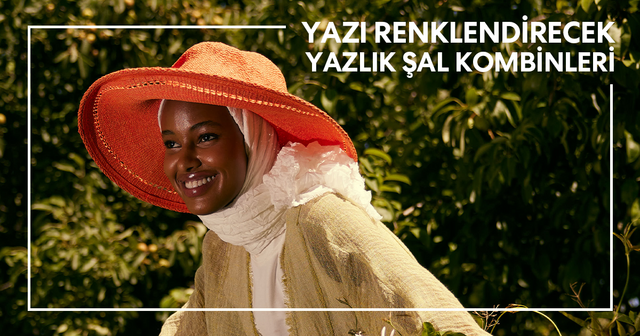 Yazı Renklendirecek Yazlık Şal Kombinleri